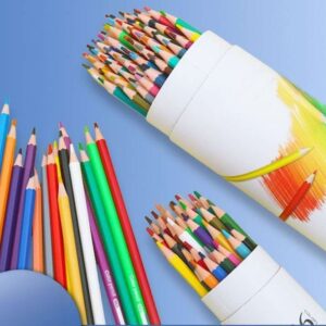 72-Color Premium Colored Pencil Set in Cylinder Tin