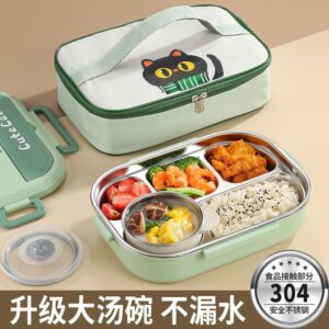 Stainless Steel Multi-Compartment Kids Lunch Box